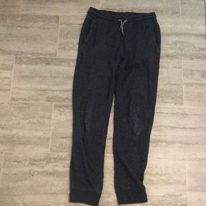black/grey sweatpants